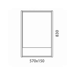  Зеркальный шкаф Белль 60 – фотография-2